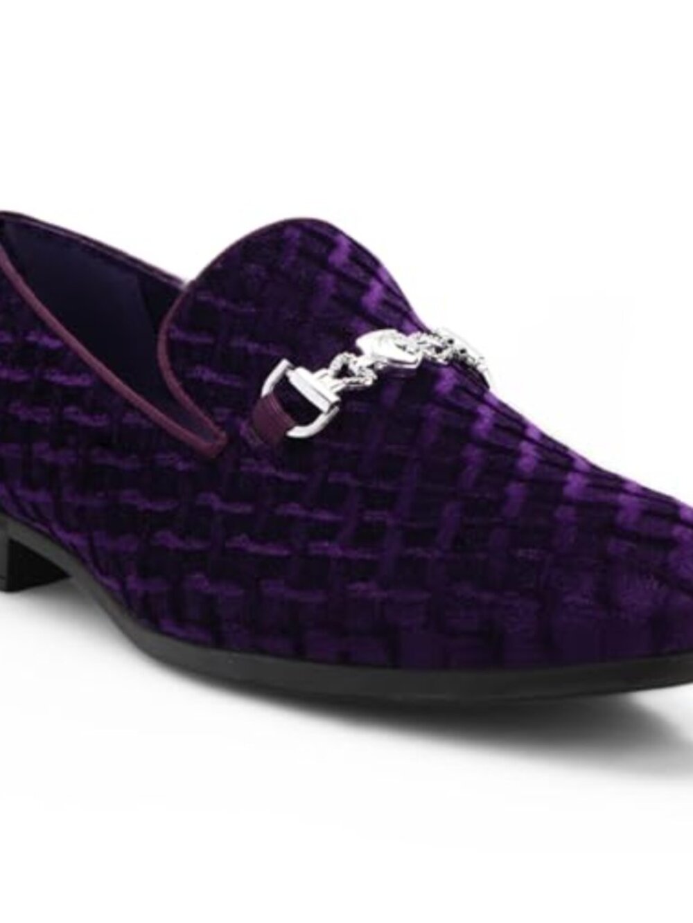 Men's Velvet Penny Loafer Slip-On Dress Shoes Formal Smoking Slipper Wedding